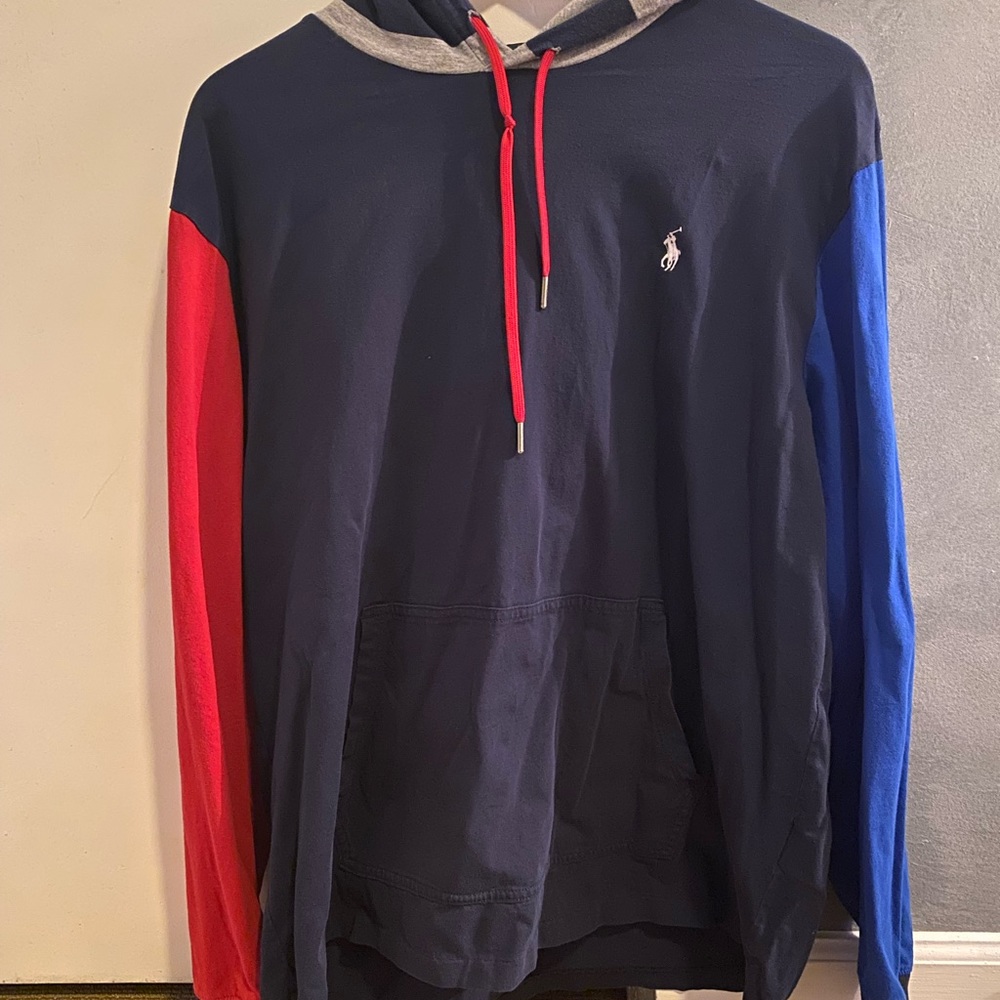 Polo sport long sleeve t shirt hooded size L